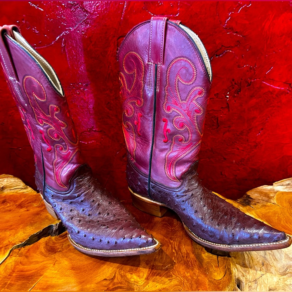 OSTRICH Cowboy boots - Pointed toe